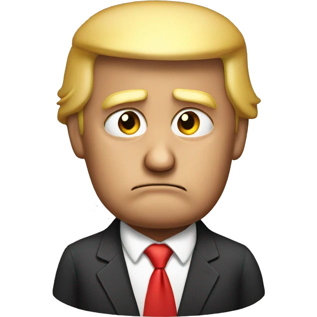 Sad Donald Trump emoji