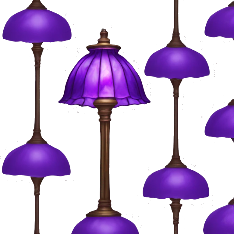 Tiffany lamp purple emoji