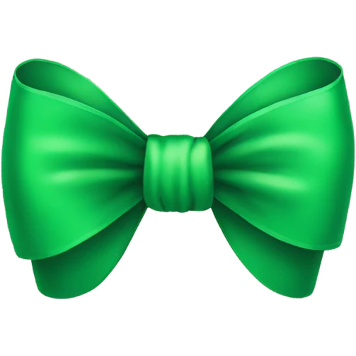 Green bow emoji