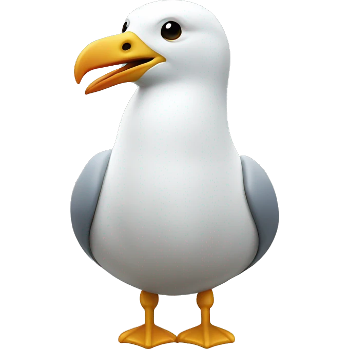Seagull with Brighton football shirt emoji