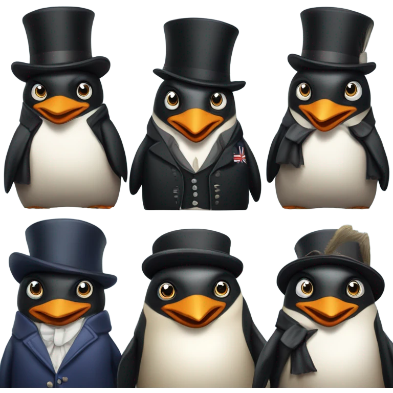 British penguins  emoji