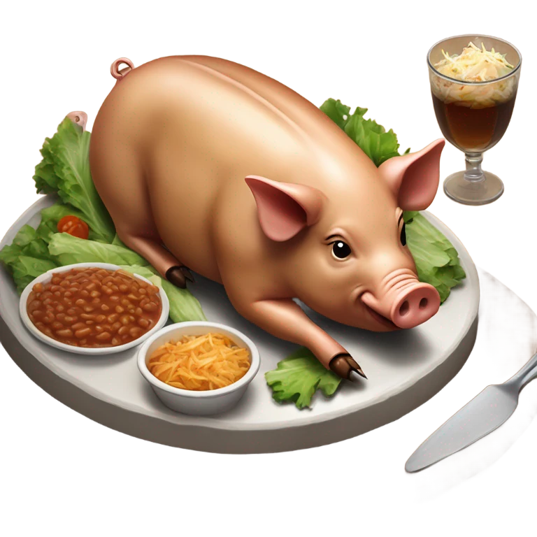 Pig roast emoji