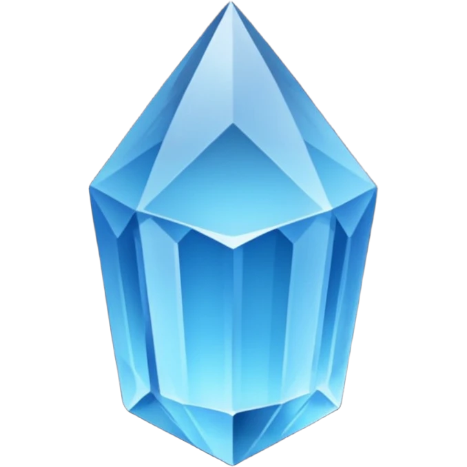 raw quartz crystal blue emoji
