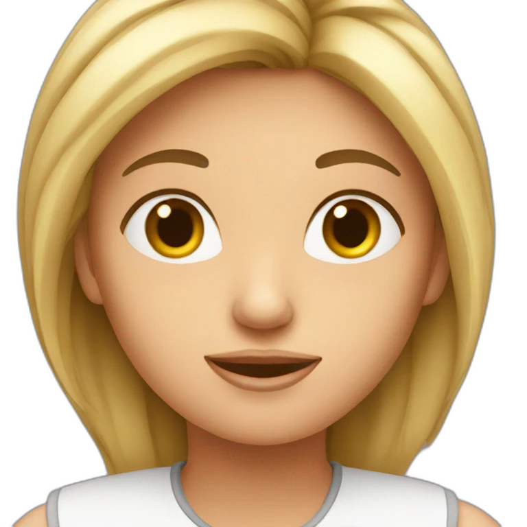 Femme avec emoji