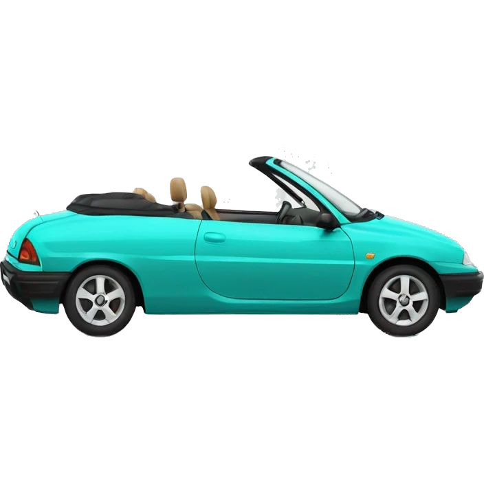 turquoise renault cabrio  emoji