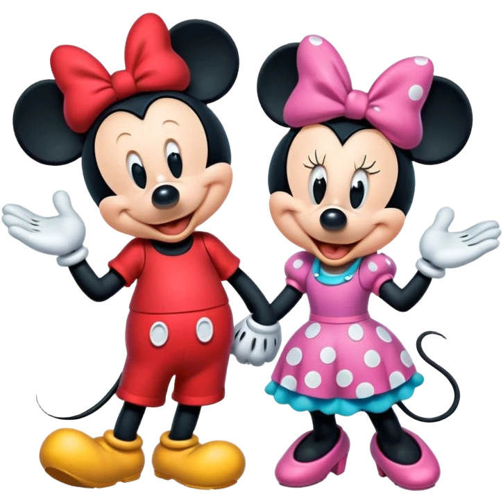 Mickey and mini mouse  emoji