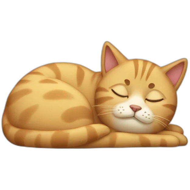 sleepy-cat emoji