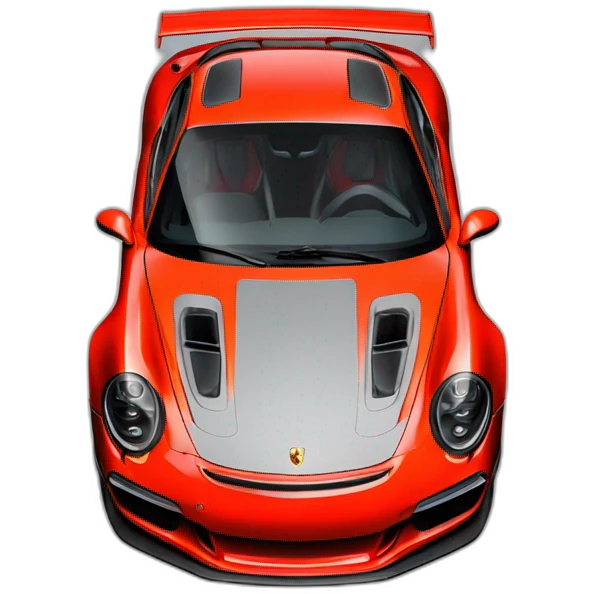 Porsche 911 red gt3 rs emoji