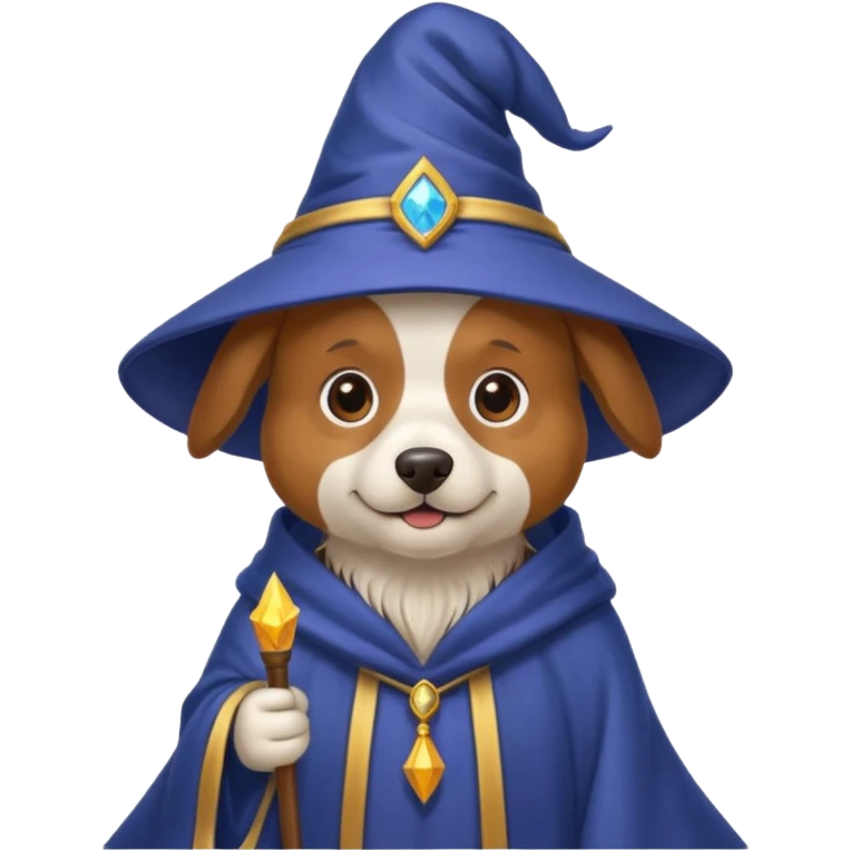 Dog wizard emoji