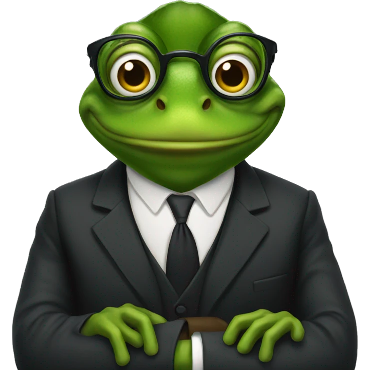 Frog lawyer emoji