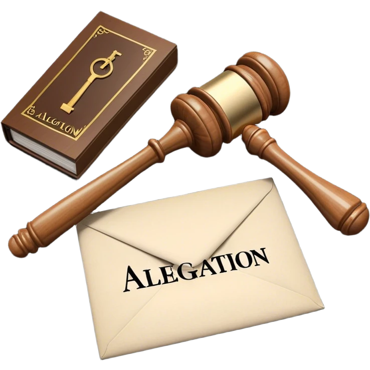 Allegation – A claim made without proof. emoji