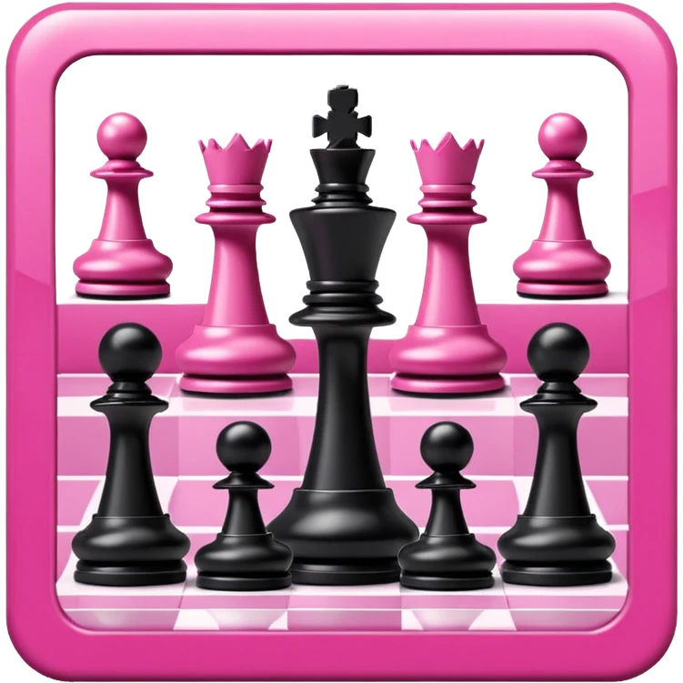 pink chess board emoji