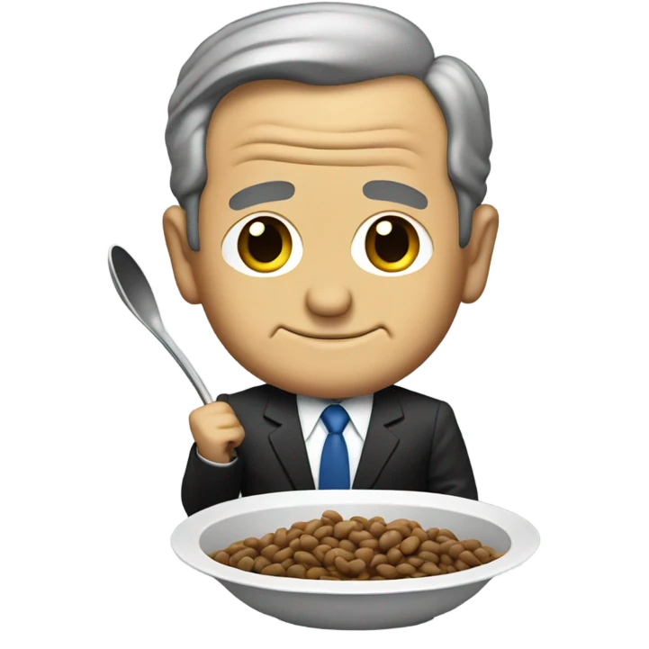 George bush eating beans  emoji