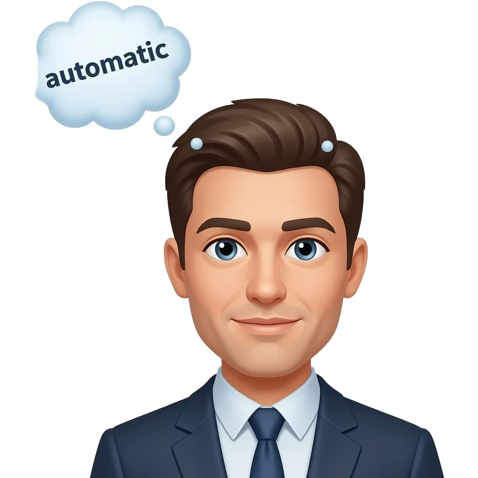 Две Мысли в голове автоматическая и глубинная emoji