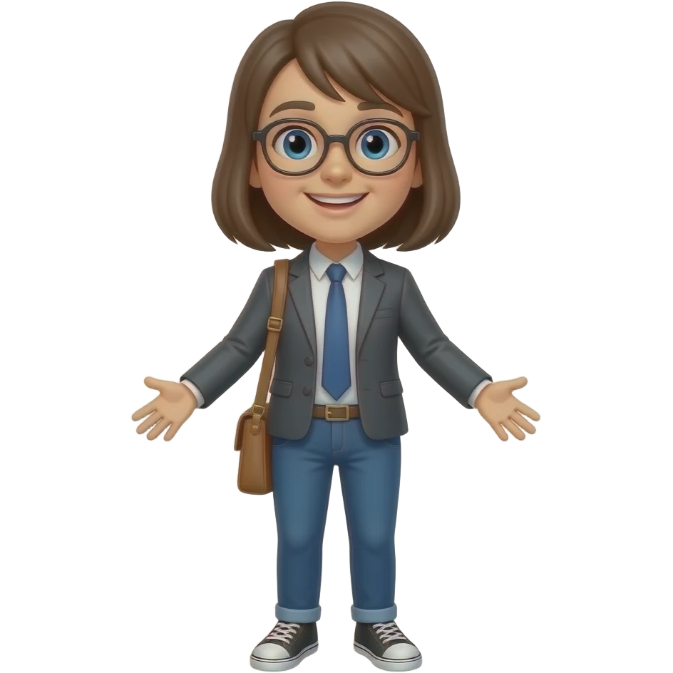 creaza un elev autonom intreg cu mini si picioare emoji