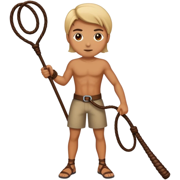 A person whipping a whip emoji