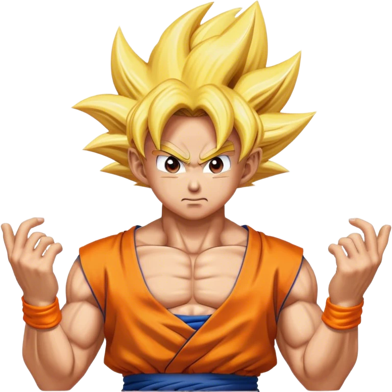 Goku going super saiyan  emoji
