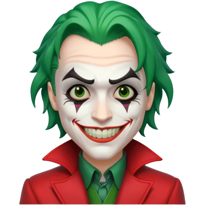 Joker Villain, red jocket emoji