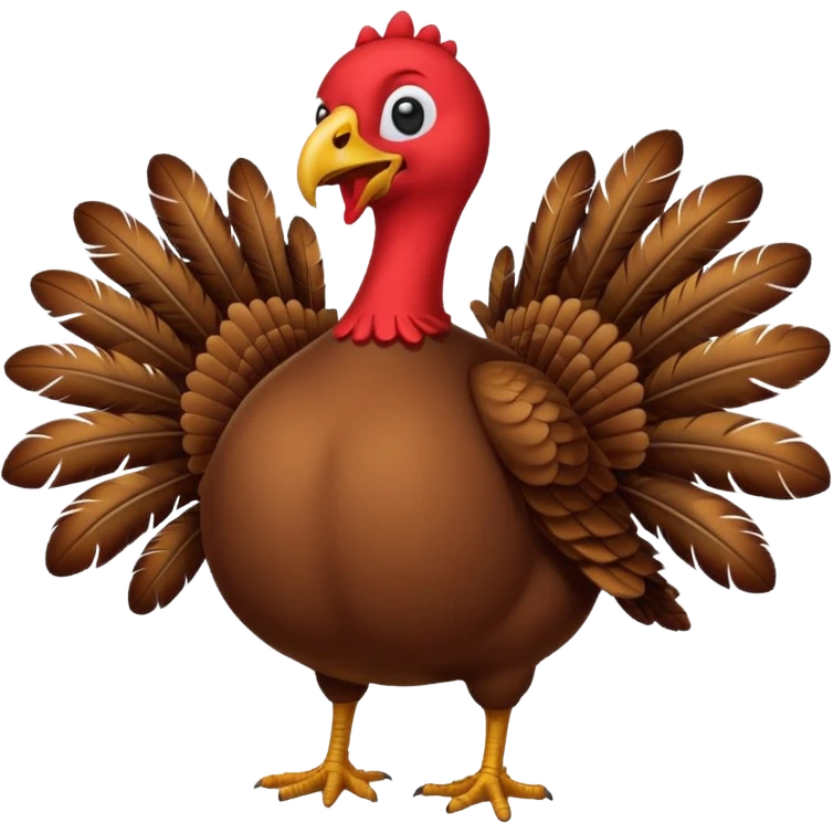 dancing turkey no head emoji