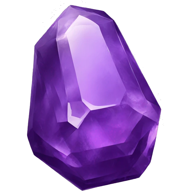 Amethyst gemstone  emoji