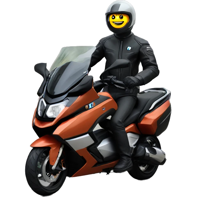 Me on BMW C650GT black emoji