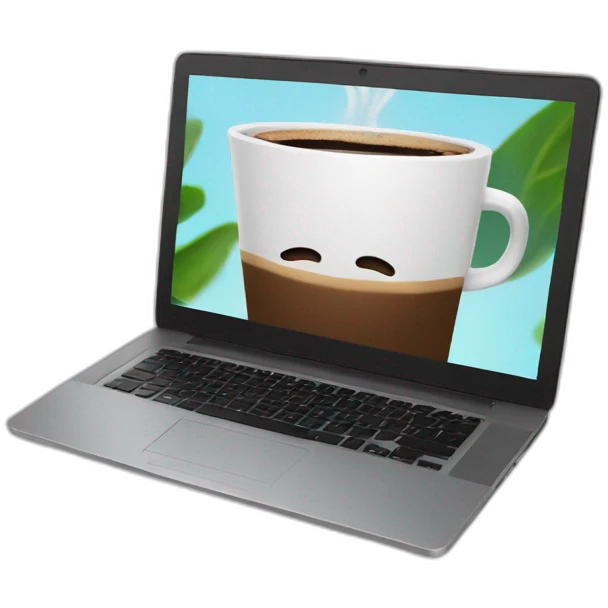 coffee laptop emoji