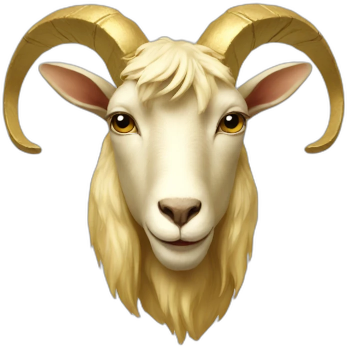 Golden goat emoji