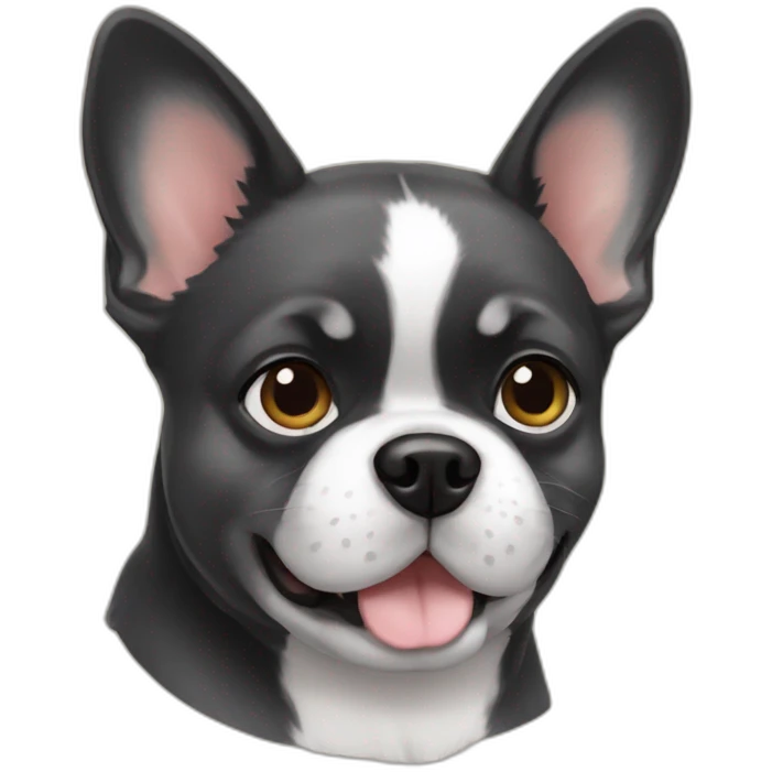Pomsky-french bulldog emoji