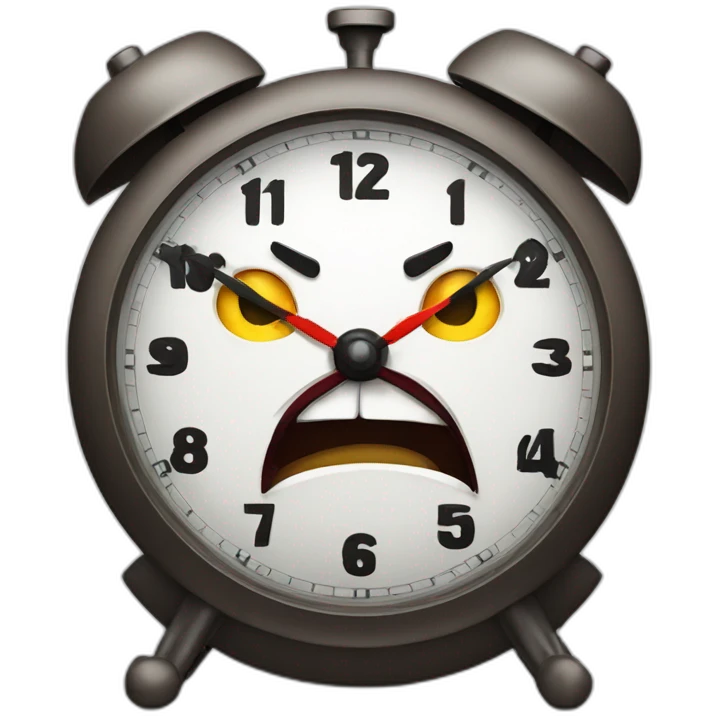 angry-alarm-clock emoji