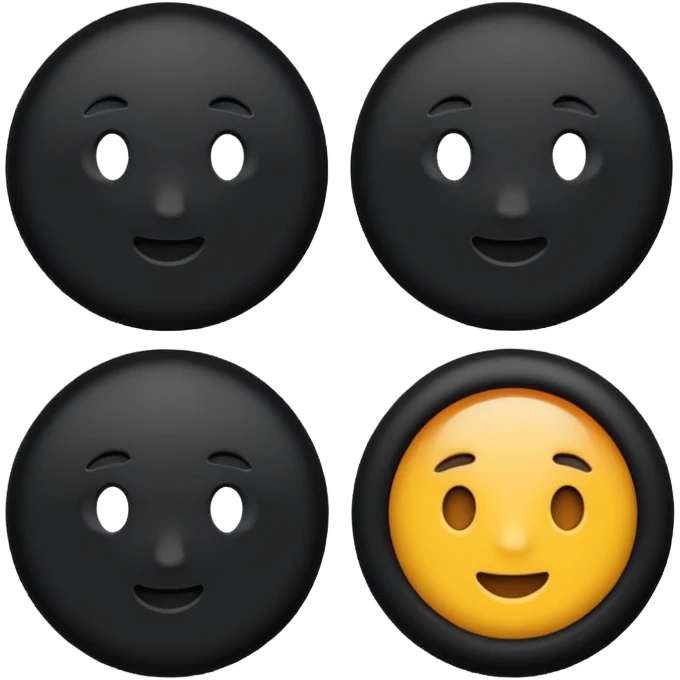 Black circle emoji