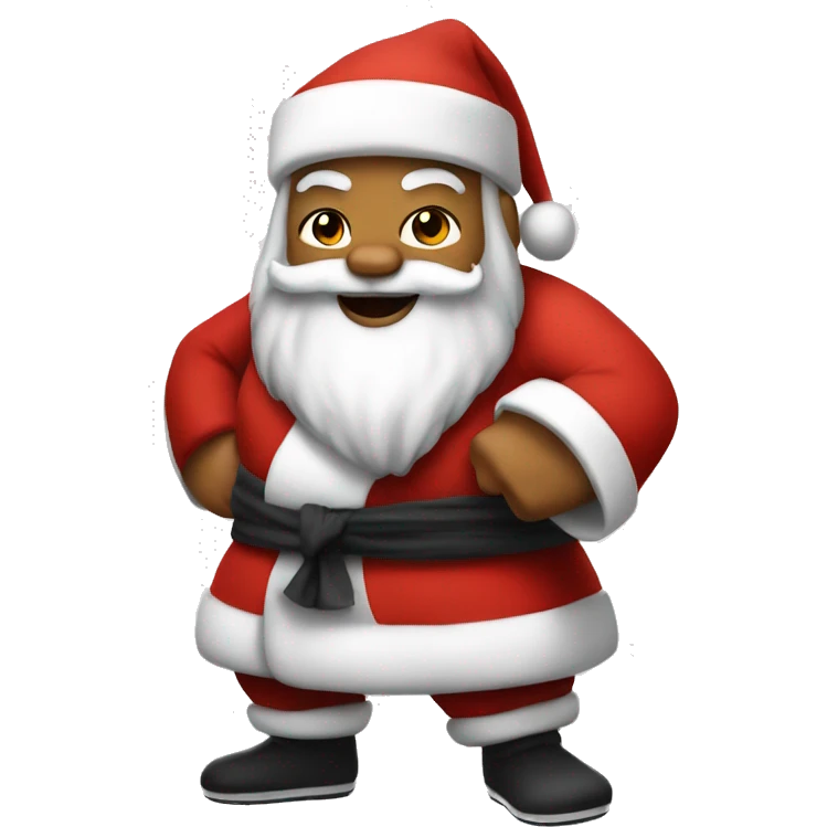 Kung-fu Santa emoji