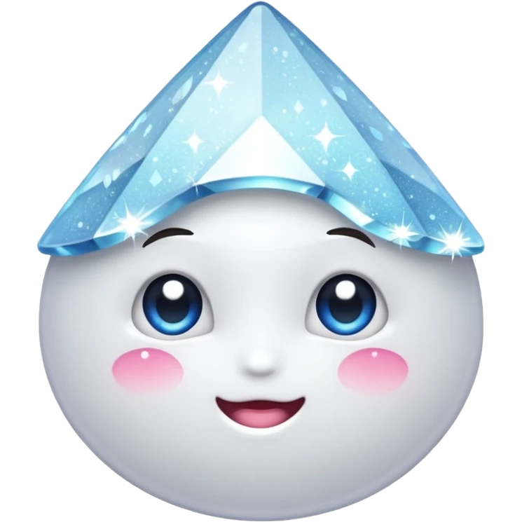 glossy white sparkle emoji