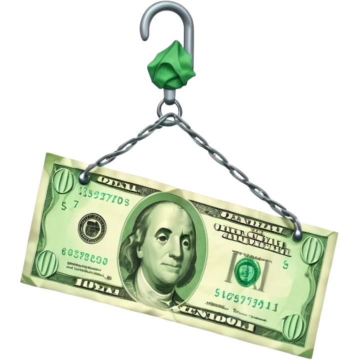  крючок на который попался доллар emoji