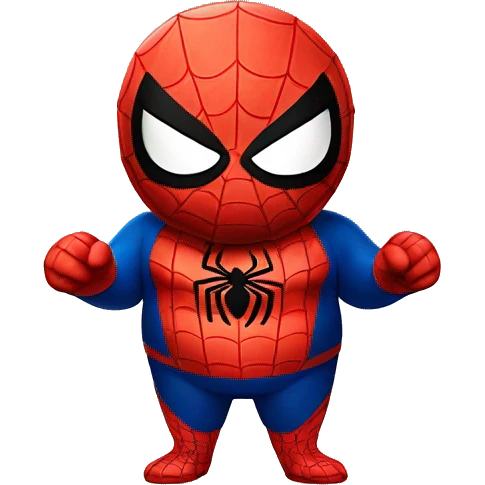 A fat spider man emoji
