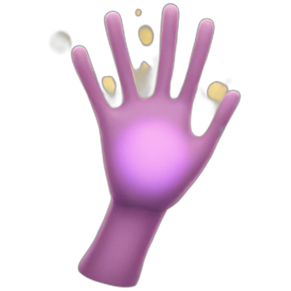 make a hand with an outgoing aura emoji
