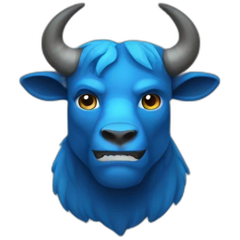 blue Minotaur emoji