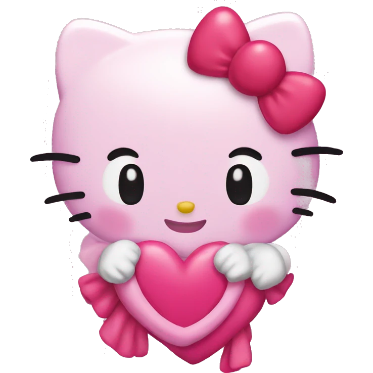 hello kitty love emoji