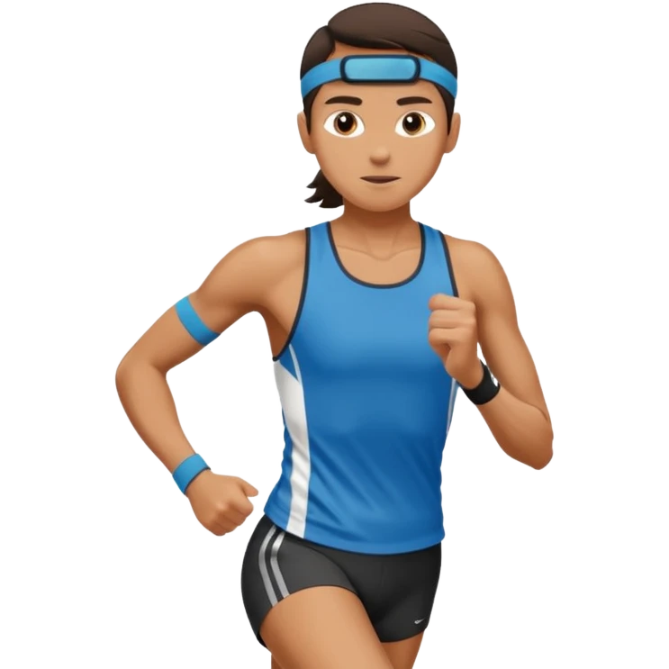 runner with seatband emoji
