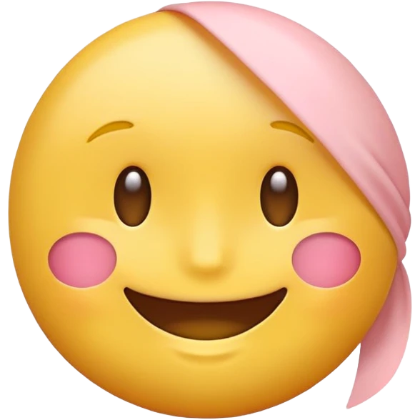 closed smile emoji with blush emoji