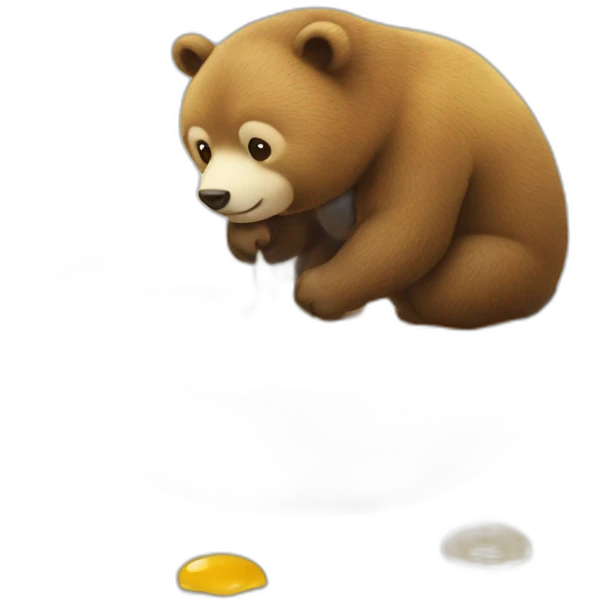Ours qui mange du miel emoji
