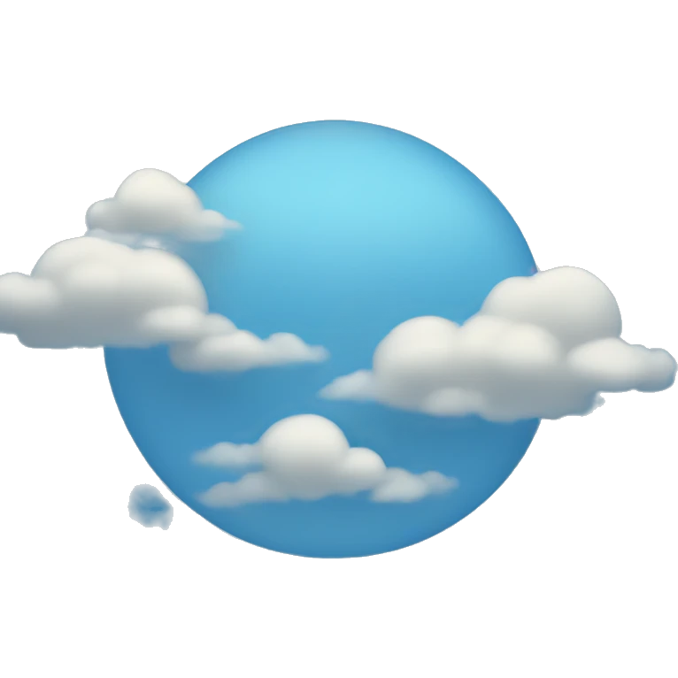 a sky in blue colour  emoji
