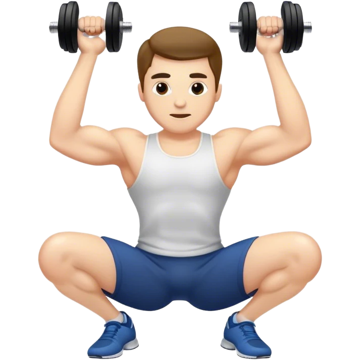 guy lying dumbbell flyes emoji