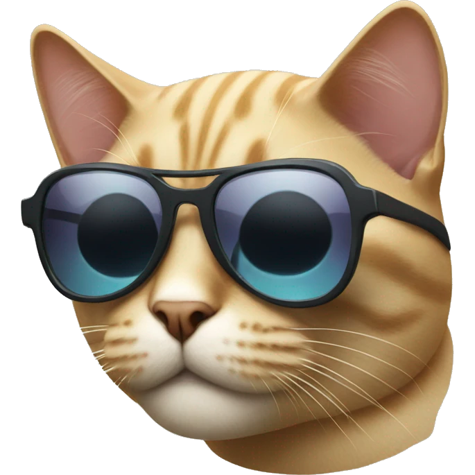 Cat with sun glasses  emoji