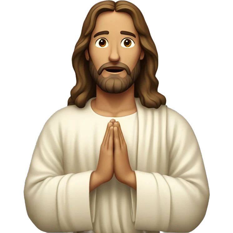 jesus christ pray emoji