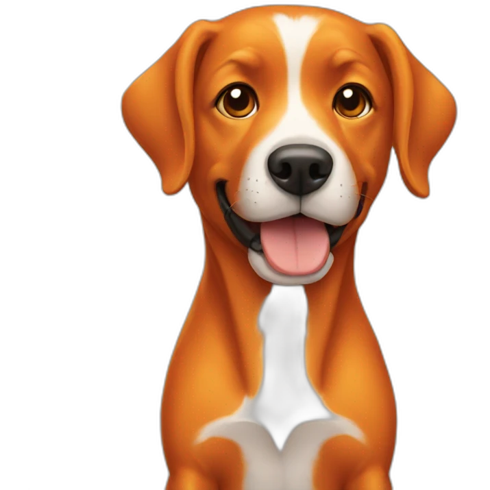 Orange dog emoji