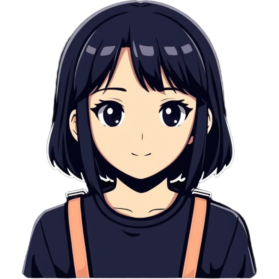 anime girl from anime "Roshidere" emoji