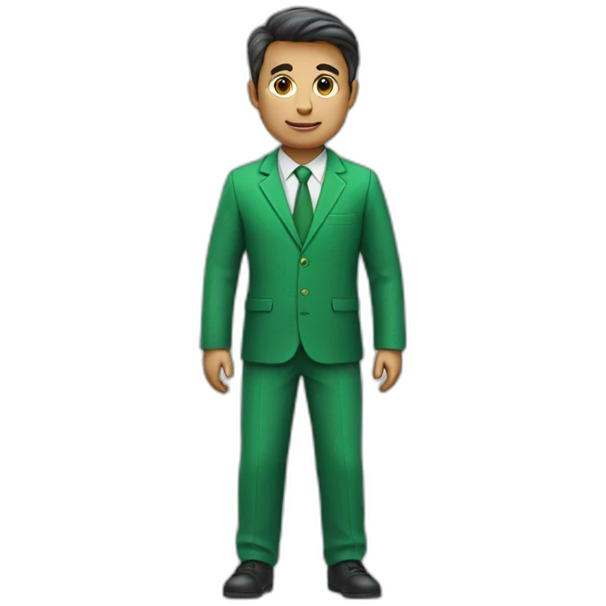 accountant in green clothes emoji