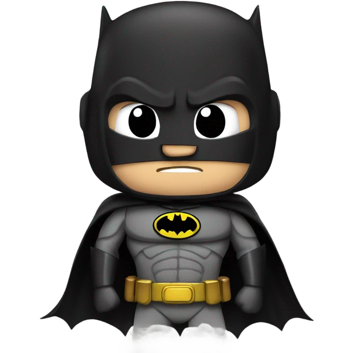 Bat man looking serious and dark  emoji