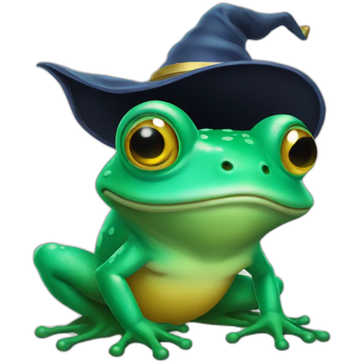Wizard frog emoji