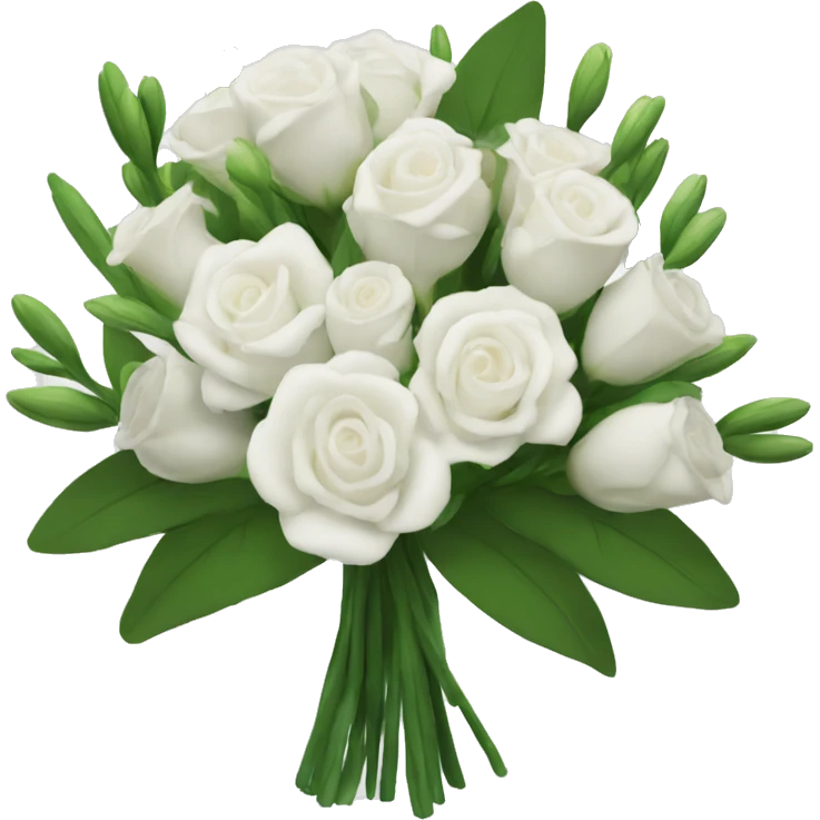 white tulio bouquet  emoji